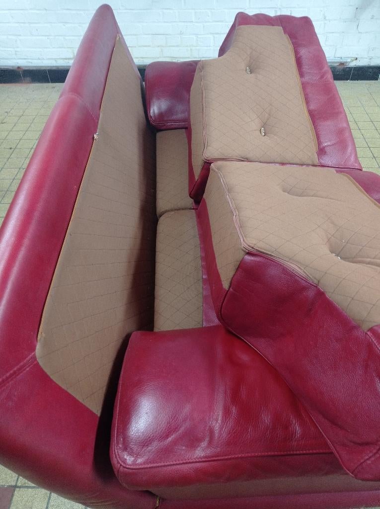 Canapé cuir, Maison & Meubles, Enlèvement, Utilisé, Cuir