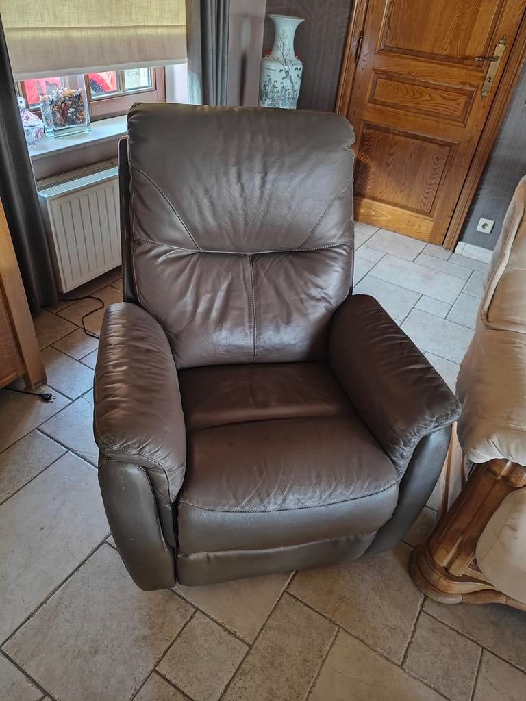 Elektrische relaxzetel in leder – ergonomische fauteuil – ze, Enlèvement