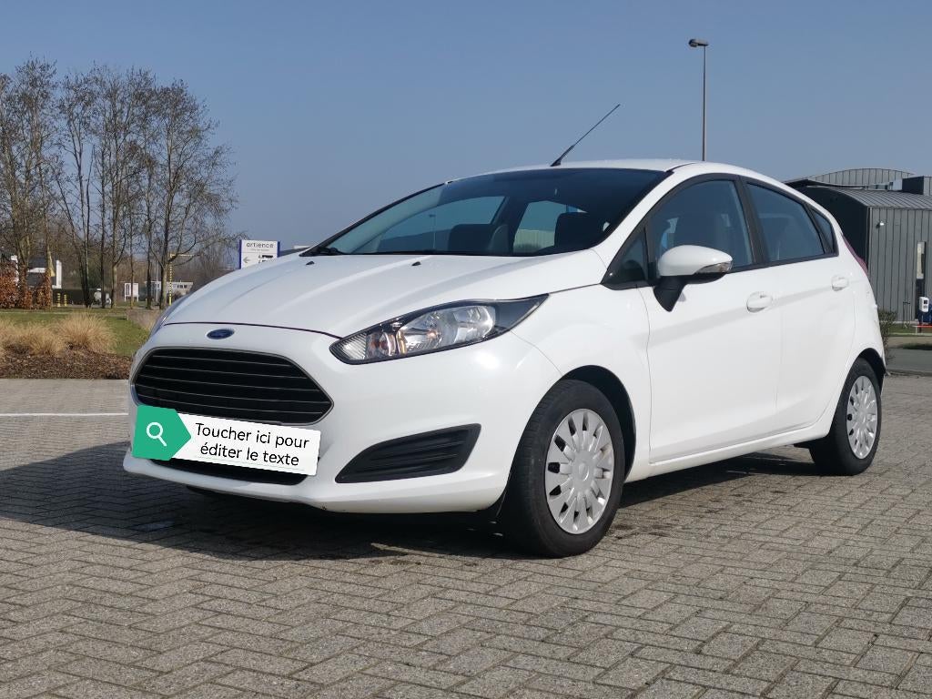 Ford fiesta 1.6l diesel année 2014, Auto's, Voorwielaandrijving, Zwart, 4 cilinders, Wit