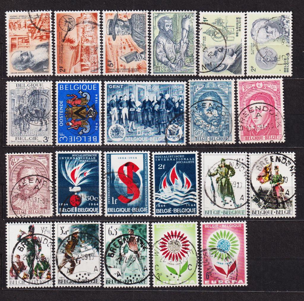 België 1964 compleet jaar gestempeld, Postzegels en Munten, Postzegels | Europa | België, Verzenden, Gestempeld, Gestempeld