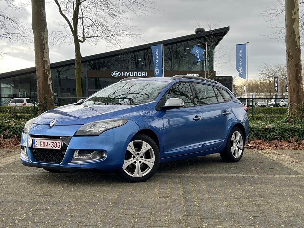 Renault Mégane Estate 1.5 dci GT-Line, Voorwielaandrijving, Zwart, Blauw, Leder en Stof