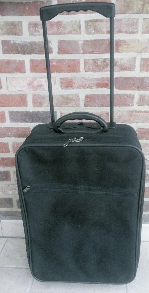 Chariot noir 58 x 37 x 18 cm., Enlèvement, Comme neuf, Roulettes