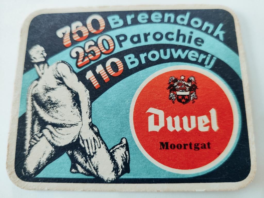 Bierviltje Duvel, Verzamelen, Ophalen of Verzenden, Zo goed als nieuw, Viltje(s), Duvel