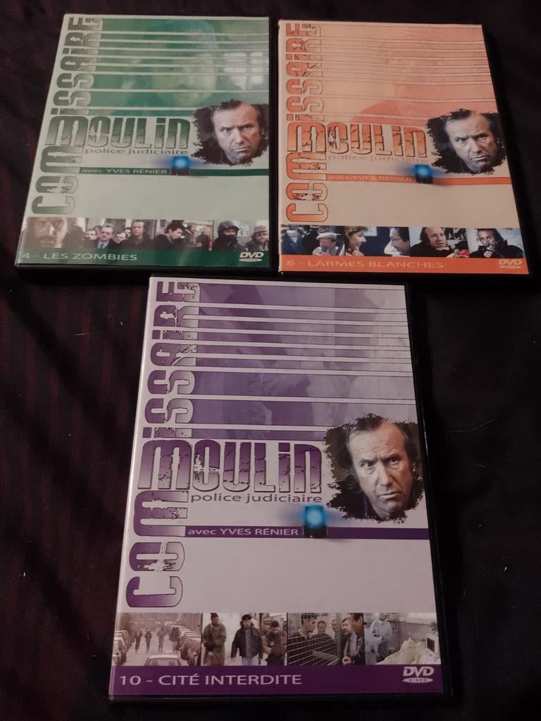 A vendre lot de 3 DVD de la série Le commissaire Moulin, À partir de 12 ans, Enlèvement ou Envoi, Comme neuf, Drame