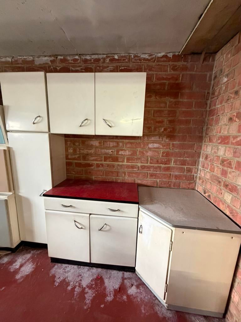 Vintage metalen kasten, Ophalen, Gebruikt