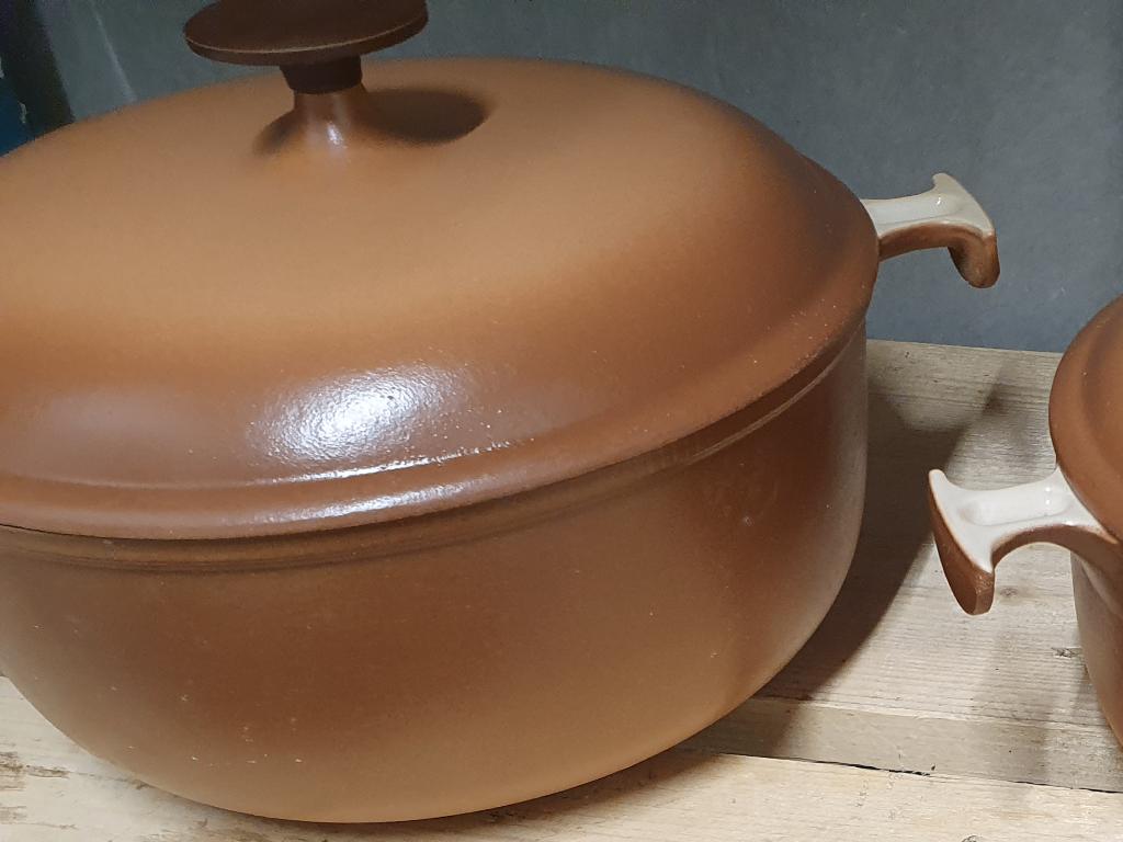 Kookpotten Le Creuset, Ophalen of Verzenden, Zo goed als nieuw, Gietijzer, Pannenset