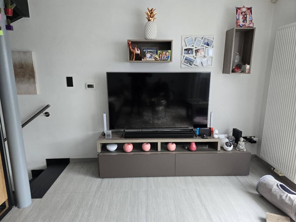 Meuble salon et ses 2 niches, Maison & Meubles, 200 cm ou plus, Contemporain, Enlèvement, Utilisé