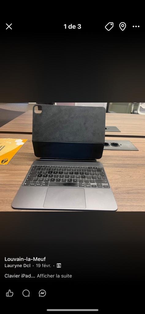 Clavier qwerty magic keyboard, Informatique & Logiciels, Enlèvement ou Envoi, Comme neuf, Qwerty, 11 pouces