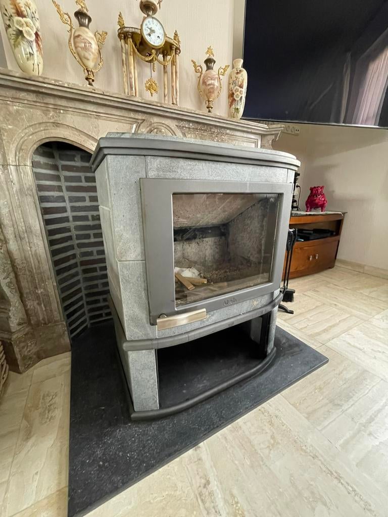 Speksteenkachel, Huis en Inrichting, Haarden, Ophalen, Zo goed als nieuw