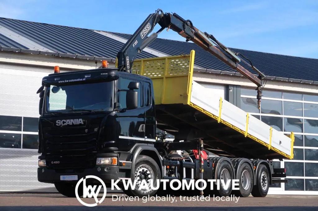 Scania G450 8X4/ KIPPER KRAN/ FASSI 15 TON CRANE/ EURO 6/ FU, Achat, Euro 6, Diesel, Automatique