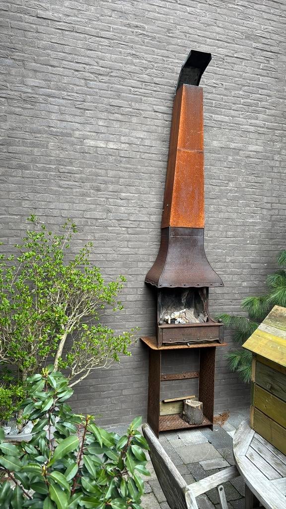 Tuinhaard met sokkel, Tuin en Terras, Ophalen