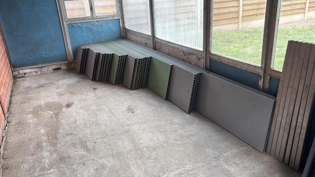 Kunststof wandpanelen, Doe-het-zelf en Bouw, Platen en Panelen, Ophalen, Zo goed als nieuw, Overige materialen, 20 tot 50 mm