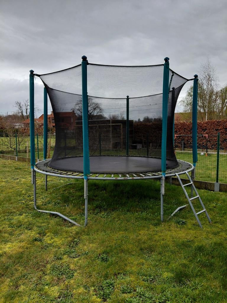 Trampoline 3m60 met ladder en veiligheidsnet, Ophalen
