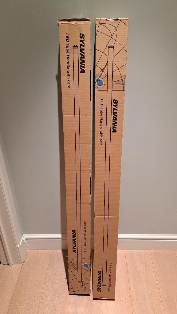 2 sets van 6 Sylvania LED buizen 120cm, Maison & Meubles, Lampes | Plafonniers, Neuf, Verre, Enlèvement