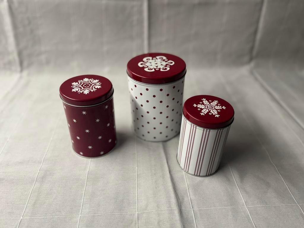 Ronde vintage blikken doosjes – heel goede staat, Verzamelen, Blikken, Ophalen, Nieuw, Koek(jes)