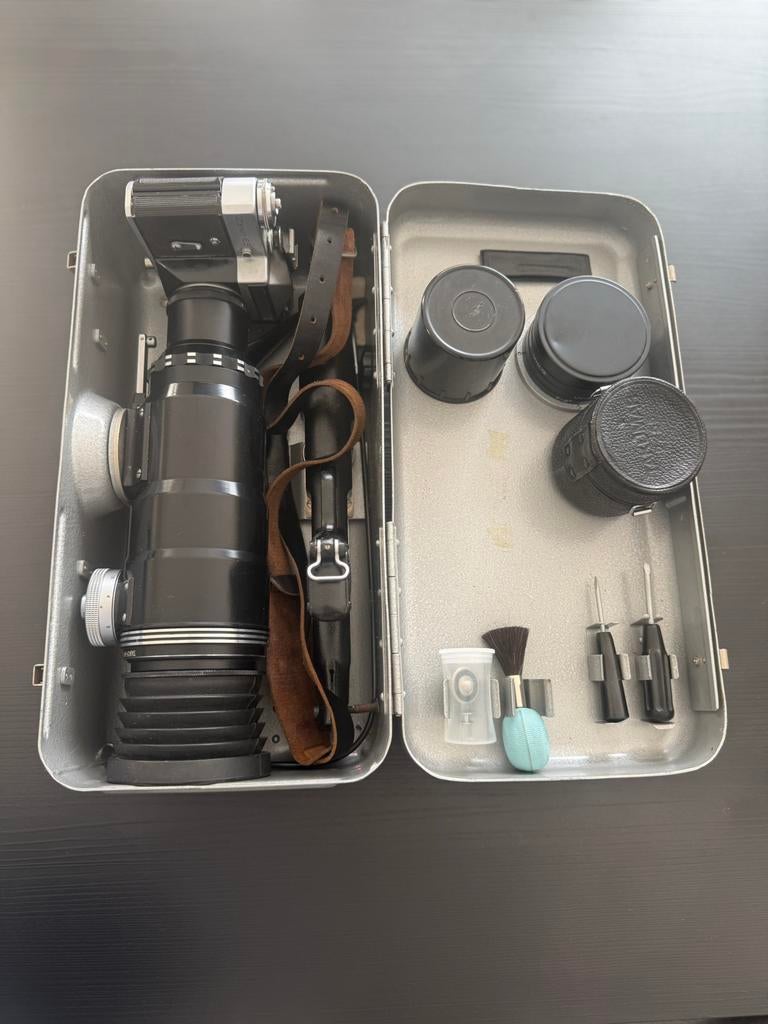 Zeldzaam CameraZenit Photo Sniper 300mm + Helios 44 M42 Lens, Ophalen