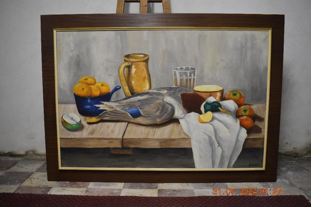 M corradini grand beau tableau sur toile encadré, Antiquités & Art, Art | Peinture | Moderne, Enlèvement