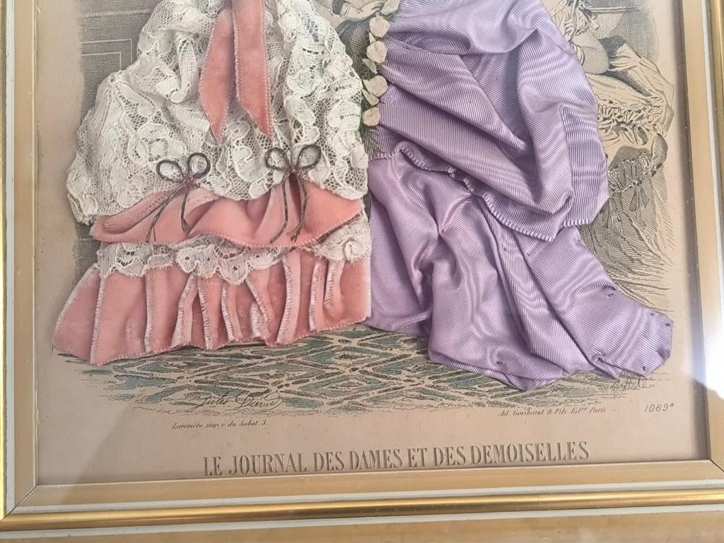 Tableau « Le Journal des Dames et des Demoiselles », Enlèvement ou Envoi, Comme neuf, Moins de 50 cm, Moins de 50 cm