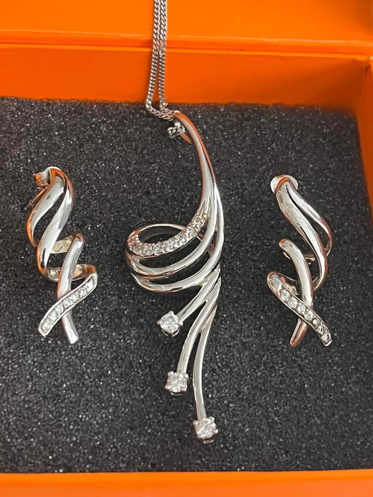 Zilveren set 925, Ophalen of Verzenden, Zo goed als nieuw