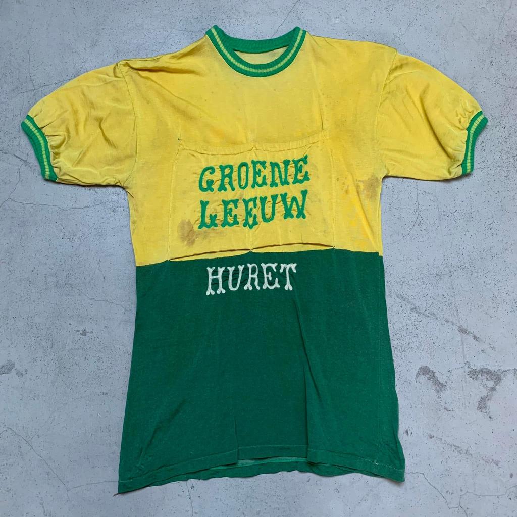 Groene Leeuw Huret 1950 koerstrui wol origineel vintage, Fietsen en Brommers, Ophalen of Verzenden, Gebruikt