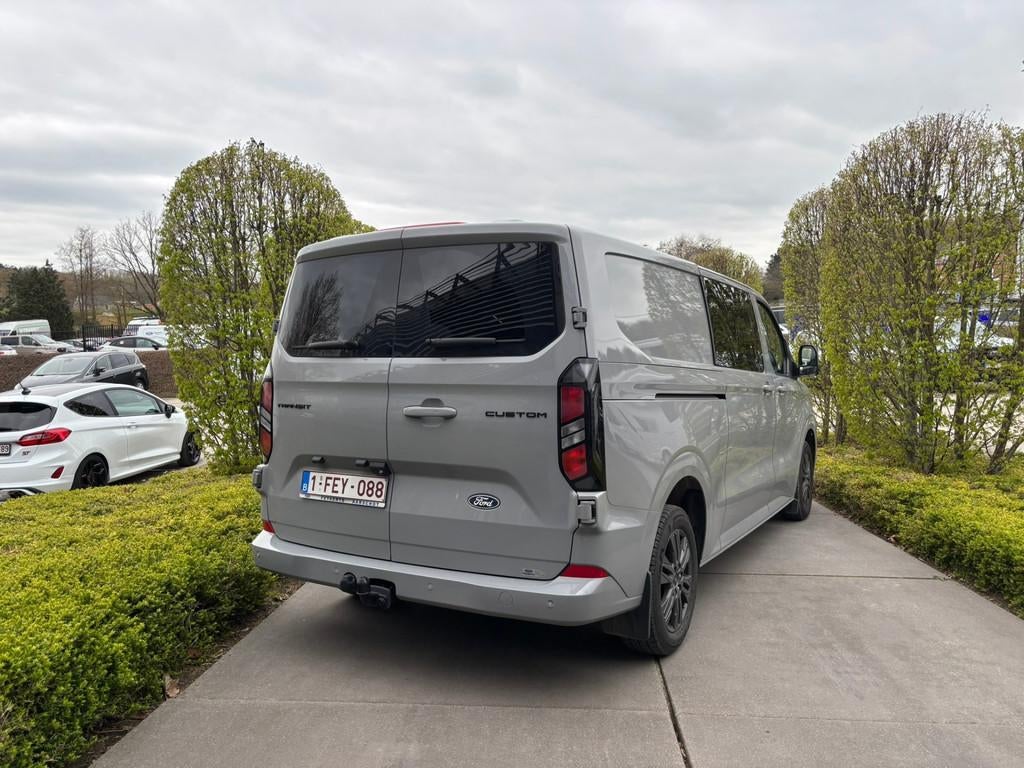 Ford Transit Custom Full Option – 170PK – Zo goed als ni, Autos, Camionnettes & Utilitaires, Argent ou Gris, Achat, Euro 6, Entreprise