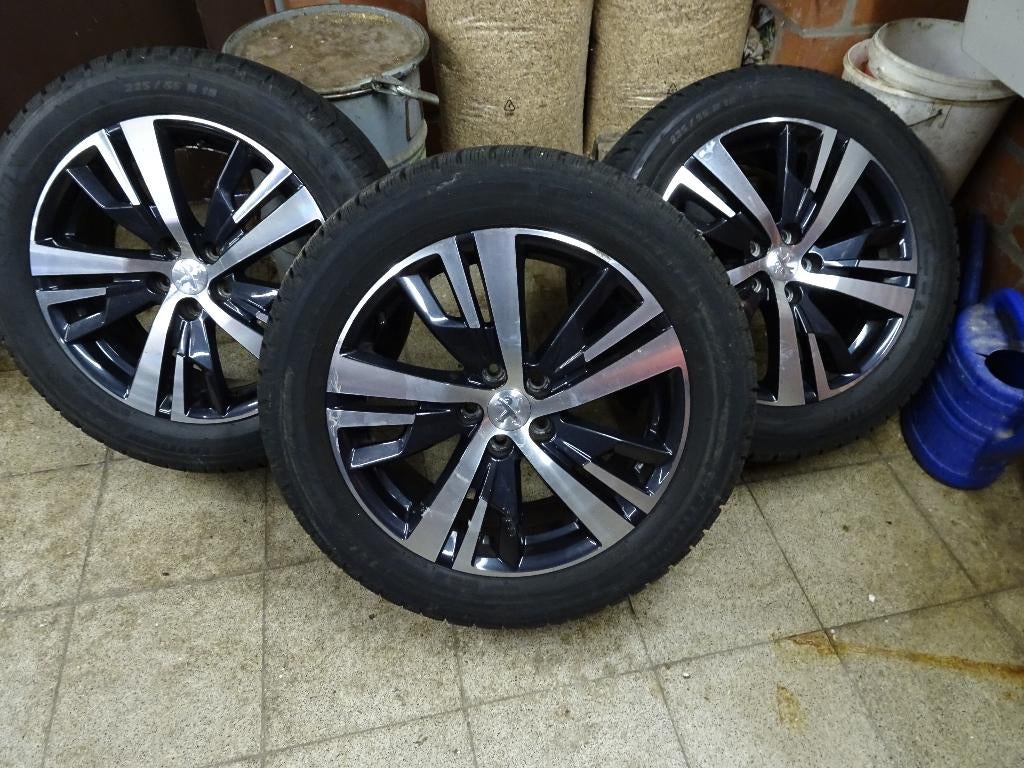 4 originele velgen wielen van peugeot 3008 (5x108), Auto-onderdelen, Banden en Velgen, Ophalen, 18 inch, Gebruikt, Velg(en)