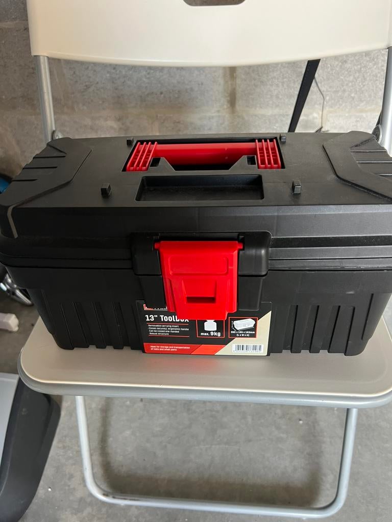 Gereedschapbox met inhoudt !!, Bricolage & Construction, Boîtes à outils, Enlèvement, Utilisé