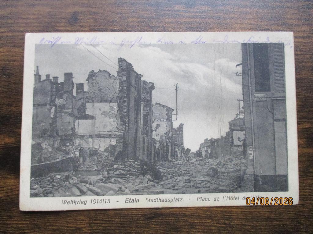 Première Guerre mondiale | Etain Landst Info Gothe 1915, Envoi