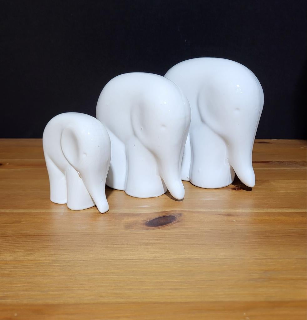 Vintage set Olifantjes, Ophalen, Zo goed als nieuw, Dier