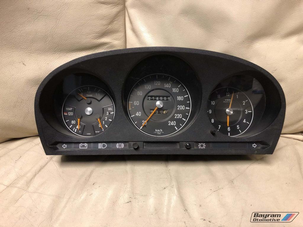 Mercedes W116 tellerbak S-klasse km teller tacho oldtimer, Gebruikt, -, Ophalen of Verzenden, -