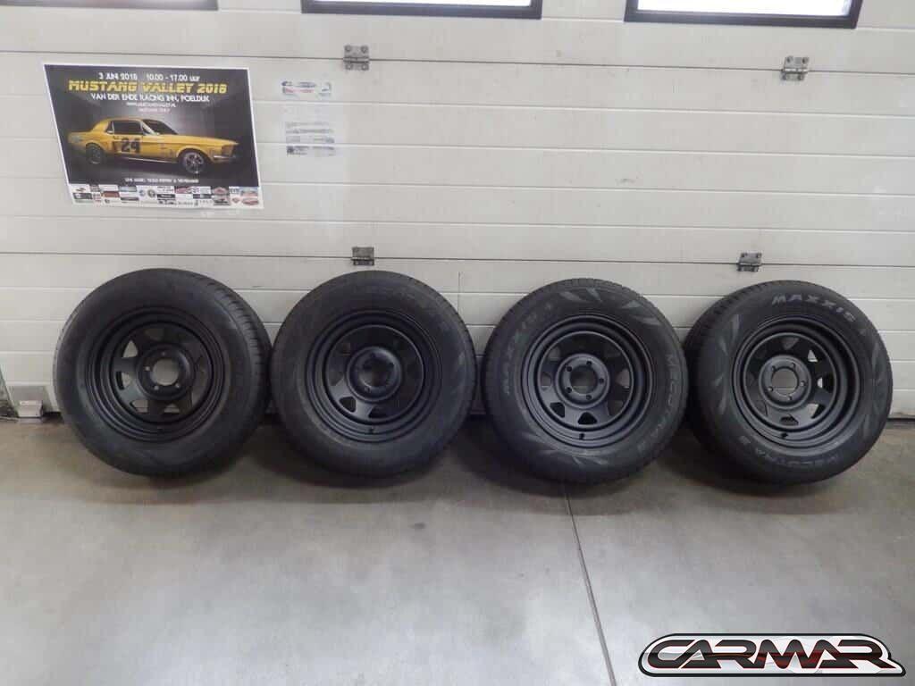VERKOCHT 15'' Ford Mustang wielen (staal) '69-'73 - Maxxis b, Auto-onderdelen, Ophalen, 215 mm, 15 inch, -