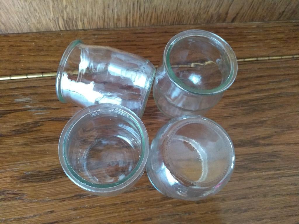 30 glazen potjes glas kaarsen versiering bloemschikken, Huis en Inrichting, Ophalen of Verzenden, Zo goed als nieuw