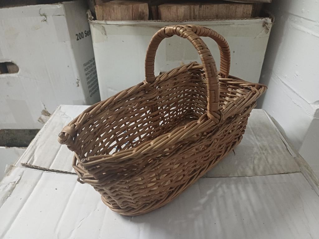 Authentiek antiek rieten mandje gueuze lambic, Verzamelen, Verzenden