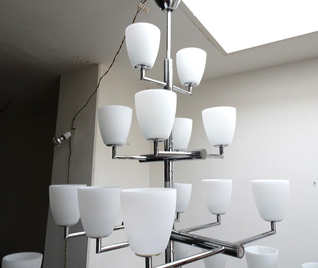 GRAND LUSTRE RARE FONTANA ARTE 006/20 PIETRO CHIESA, Enlèvement