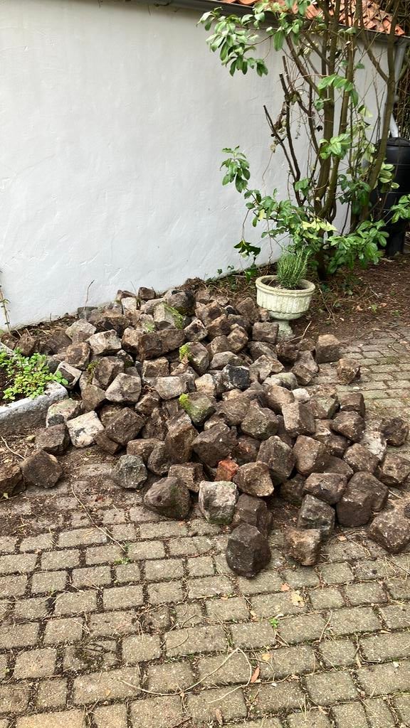 2m3 kasseien - gratis, Tuin en Terras, Ophalen, Gebruikt