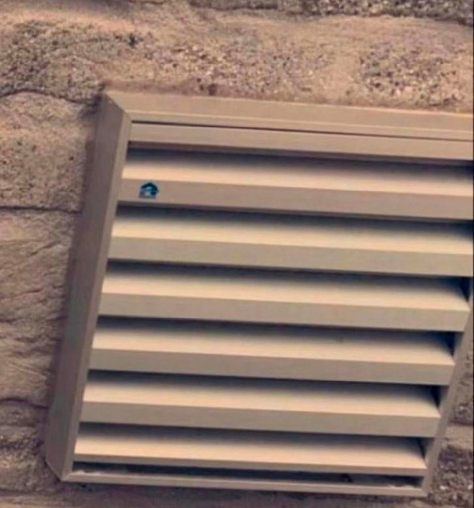 Renson opbouw muurrooster Aluminium 225x225mm Natuur, Bricolage & Construction, Chauffage & Radiateurs, Enlèvement ou Envoi, Comme neuf