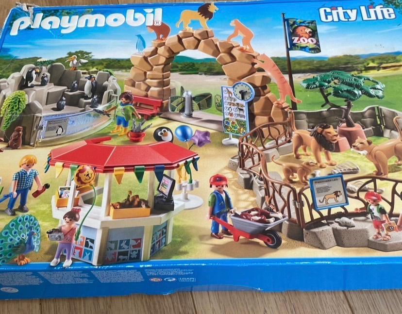 Playmobil grote zoo set 6634, Ophalen of Verzenden, Zo goed als nieuw, Complete set