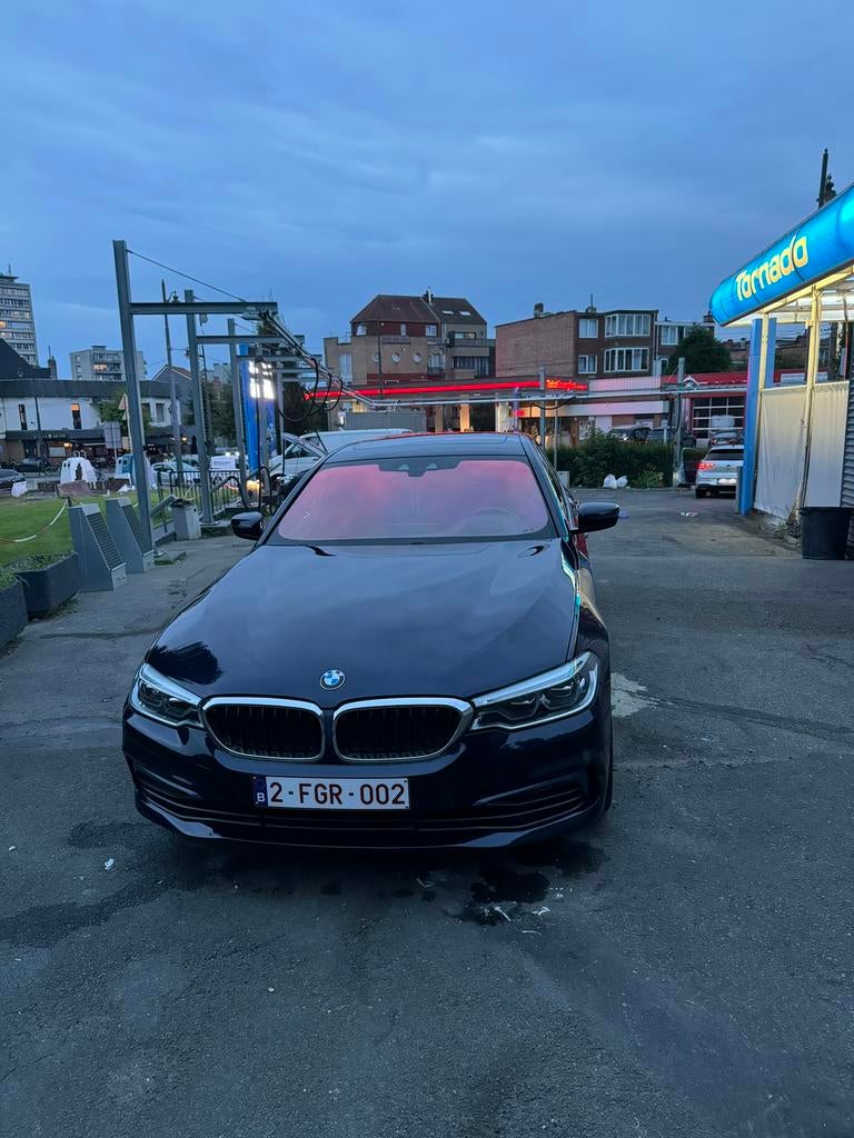 BMW G30, Auto's, Euro 6, Blauw, Leder, Bedrijf