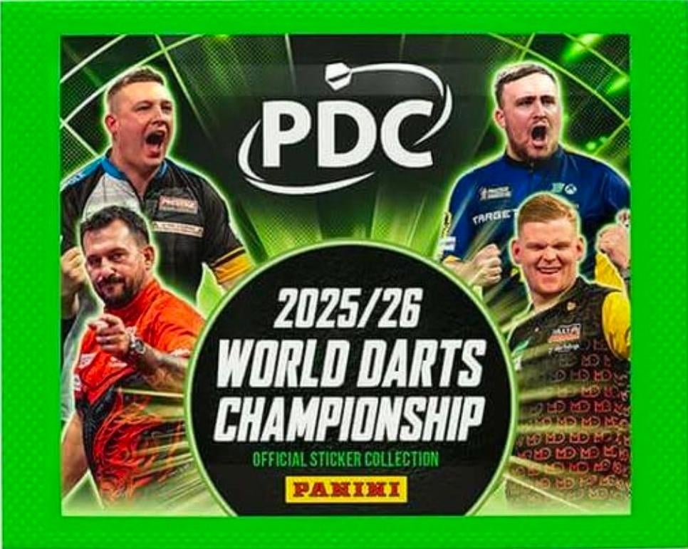 Fléchettes Panini en PDC, Envoi, Neuf, Autocollant