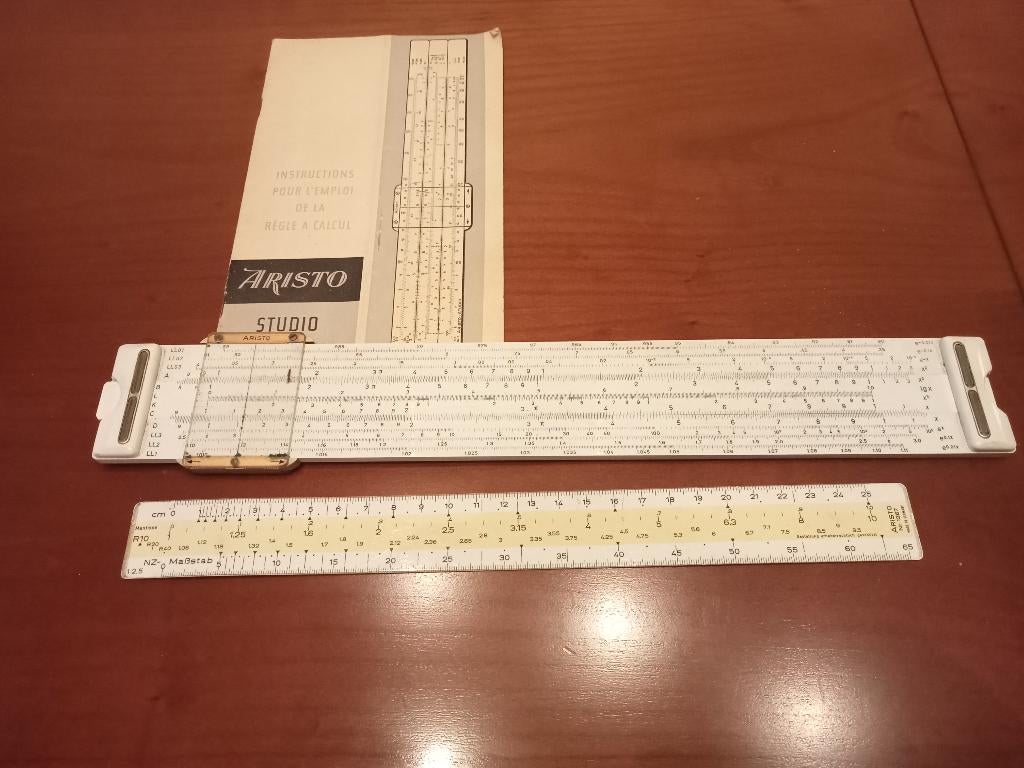 règle à calcul ARISTO - 1950s - vintage, Enlèvement