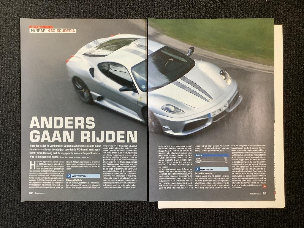 Artikel Ferrari 430 Scuderia, Ophalen of Verzenden, Zo goed als nieuw, Ferrari