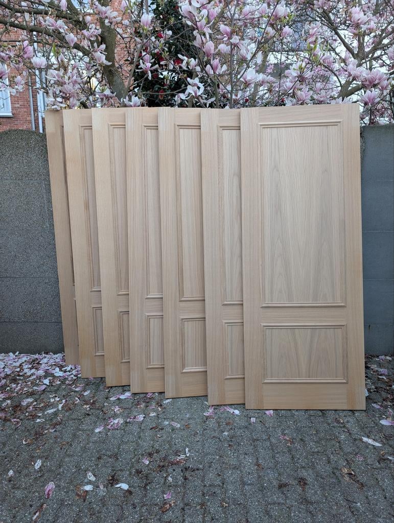 20 Binnendeuren Massief Eik, Doe-het-zelf en Bouw, Deuren en Vliegenramen, Ophalen, Glas, Binnendeur