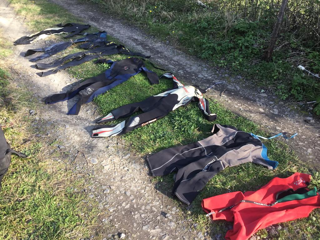 set van 7 watersportpakken, Watersport en Boten, Watersportkleding, Ophalen, Zo goed als nieuw, Dame of Heer