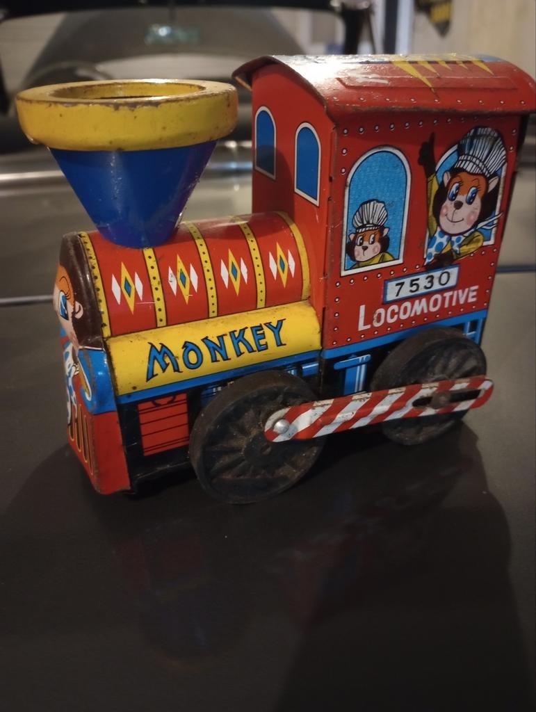 Vintage Trein friction Japan blik, Enlèvement ou Envoi