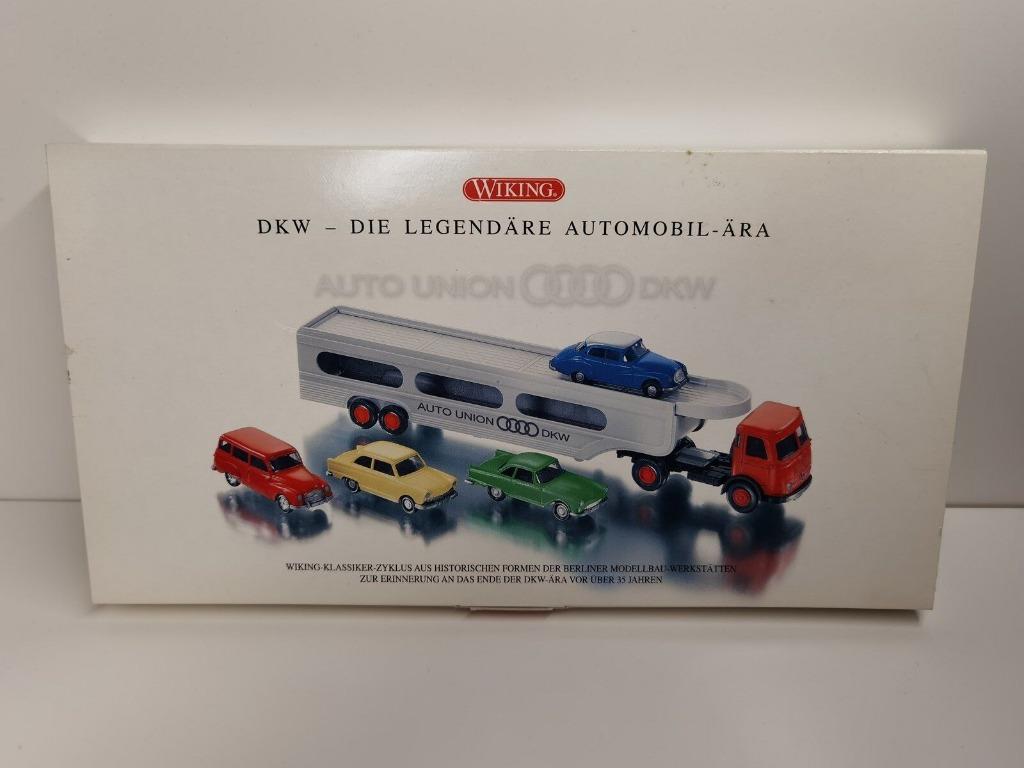 COFFRET Camion Transport Autos DKW 1/87 HO WIKING Neuf+Boite, Ophalen of Verzenden, Nieuw, Auto, Wiking