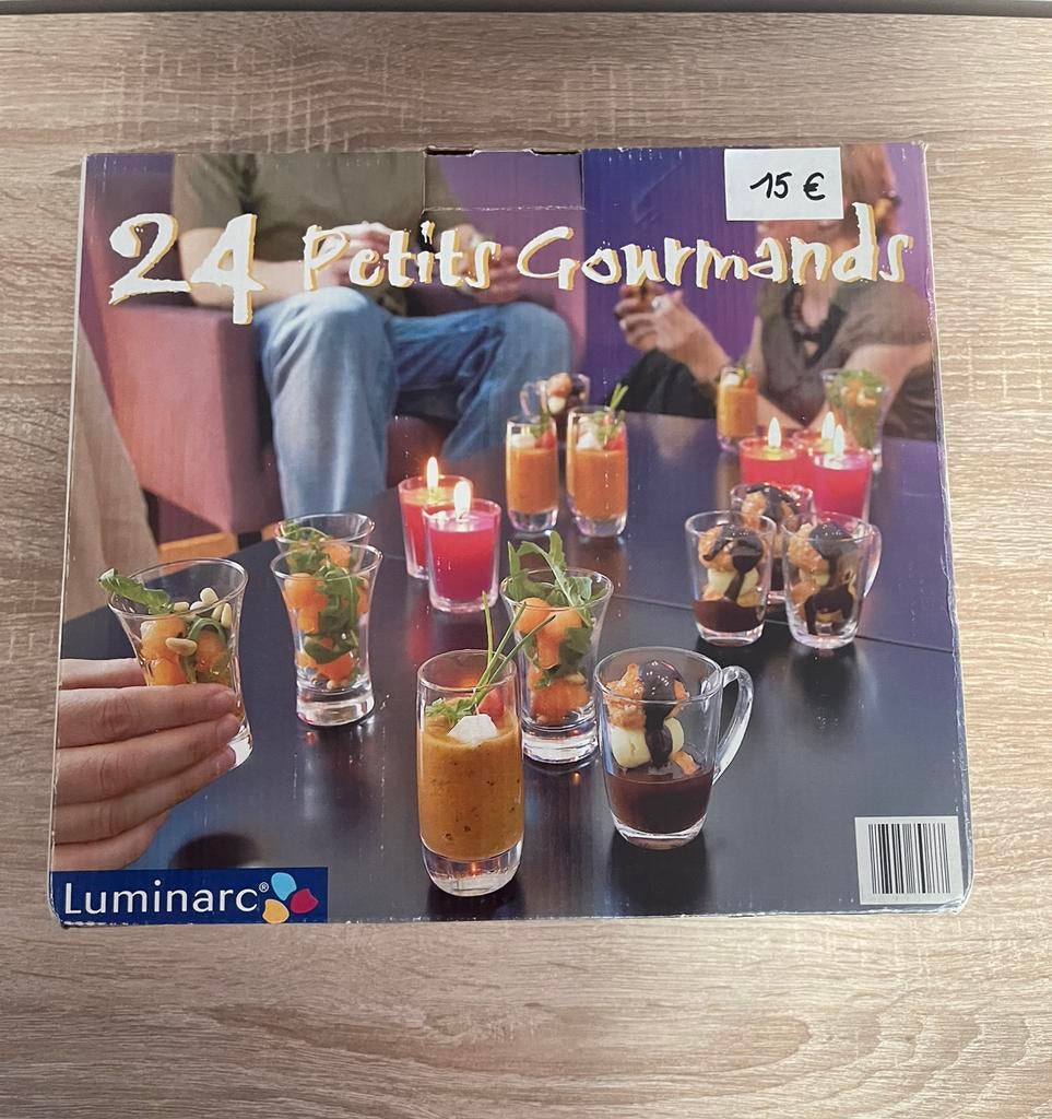 Lot 18 verrines luminarc, Maison & Meubles, Enlèvement, Neuf, Verre, Récipient(s)