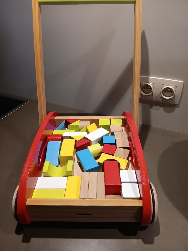 Blokkenwagentje, Ophalen