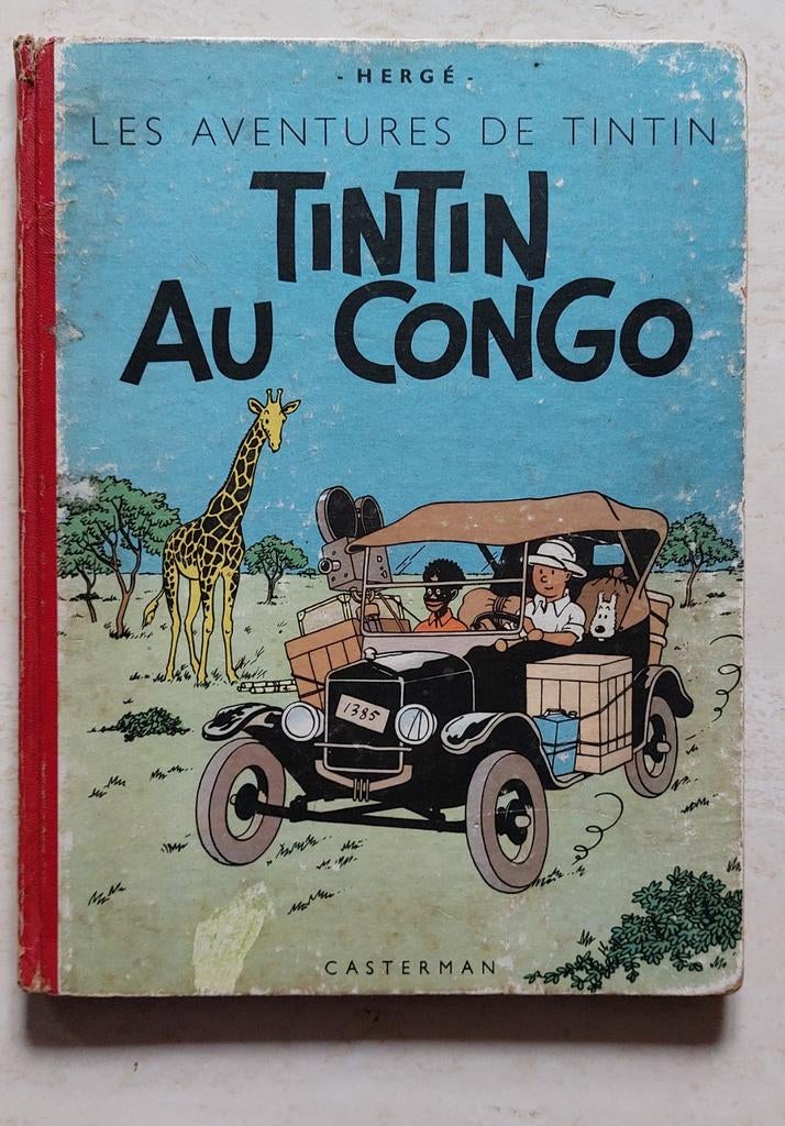 TINTIN AU CONGO B4 1950 bon état, Ophalen of Verzenden