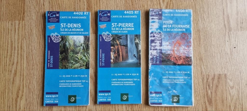 Carte Promenade IGN (3) île de la Réunion, Enlèvement ou Envoi