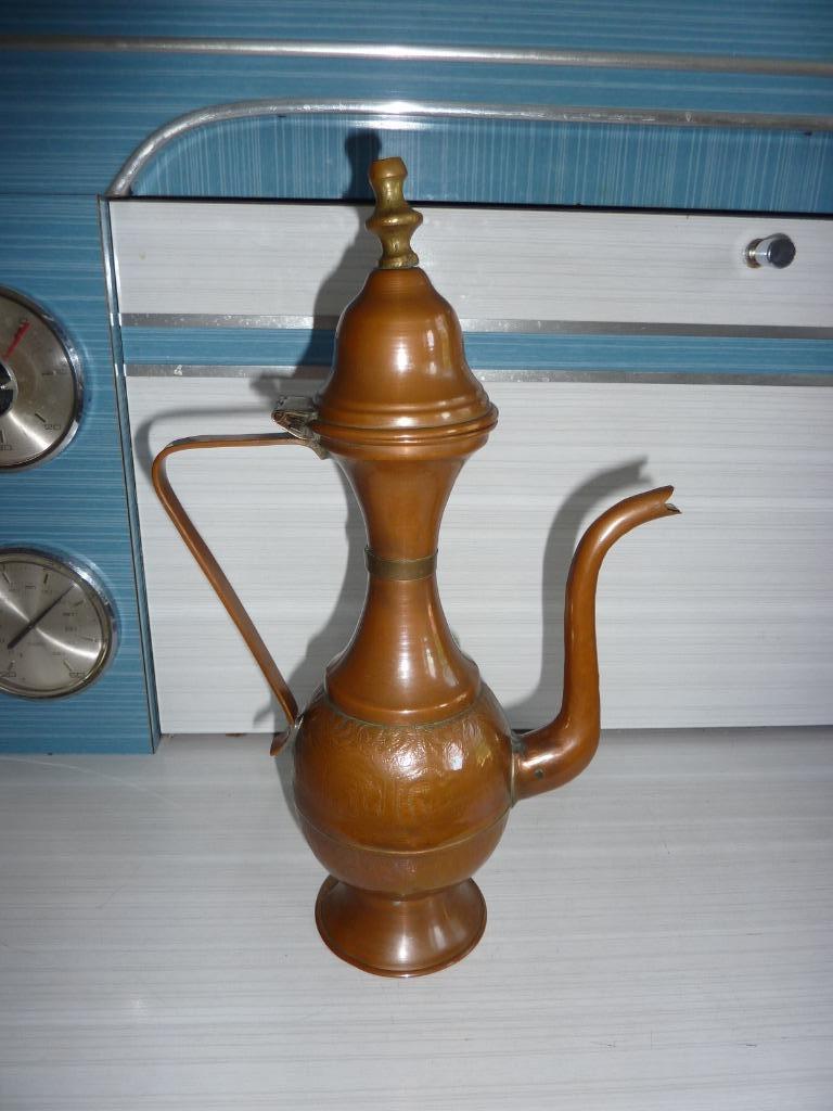 Théière décorative en cuivre, hauteur 29cm, Enlèvement, Cuivre